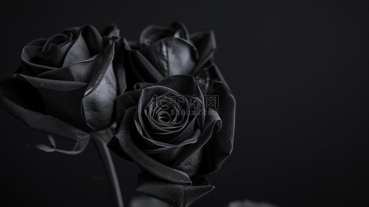 时尚花背景图片_黑底色前的花朵植物背景