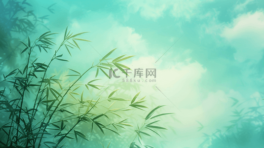 中式国画艺术风格树木树叶的背景