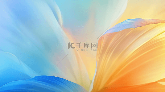 清新夏日抽象透明玻璃质感花瓣纹理3设计图