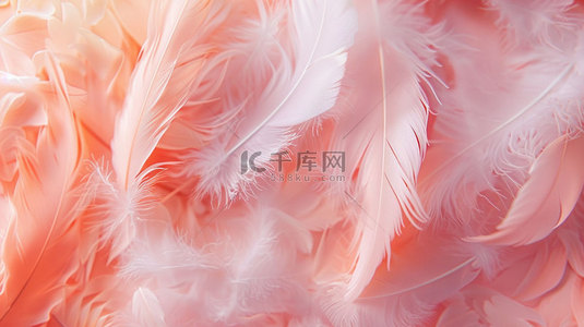 羽毛球logo背景图片_粉色羽毛质感合成创意素材背景
