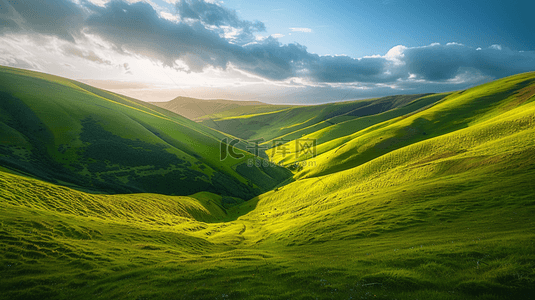绿树青山背景图片_壮观的连绵起伏的青青山峦背景