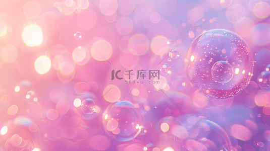 618夏天粉紫色补水妆品水分子水珠图片