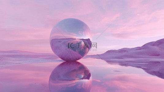 气球素材背景图片_空间气球玻璃合成创意素材背景