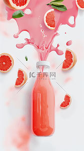 捧着西瓜背景图片_夏日冷饮清凉饮品草莓西瓜饮料果汁设计图