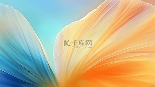清新夏日抽象透明玻璃质感花瓣纹理背景图