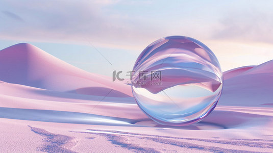 空间气球玻璃合成创意素材背景