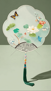 中式古风传统工艺品团扇宫扇图片