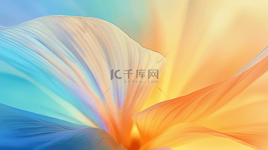 清新夏日抽象透明玻璃质感花瓣纹理1背景