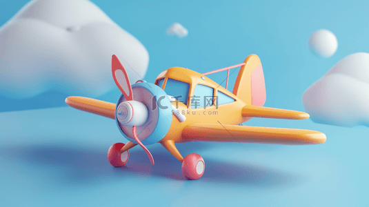 1飞机背景图片_六一儿童节梦想飞机3D直升飞机设计图