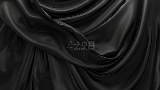 丝绸纹理背景图片_黑色丝绸纹理合成创意素材背景