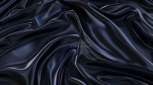黑色丝绸纹理合成创意素材背景