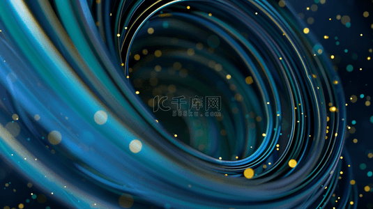 螺旋纹理背景图片_科技三维鎏金螺旋旋涡空间背景