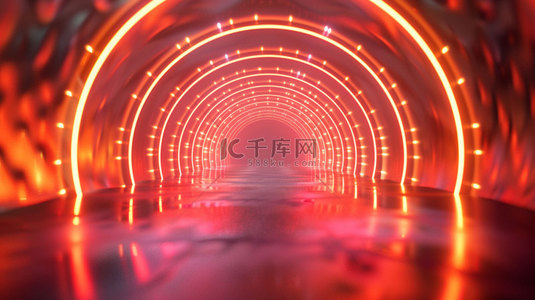 隧道光线炫彩合成创意素材背景
