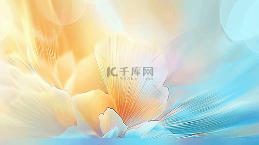 夏日抽象透明玻璃质感花瓣纹理光影背景图片
