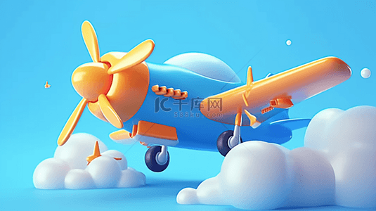 六一儿童节梦想飞机3D直升飞机设计图