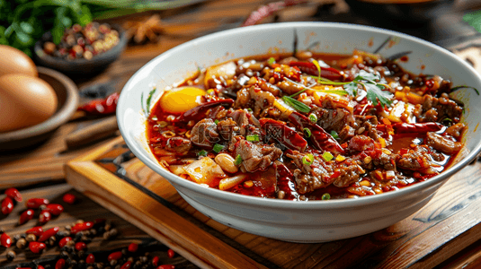 麻辣背景背景图片_美味美食香辣川菜麻辣香锅背景