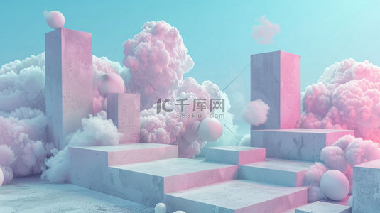 建筑空间乐园合成创意素材背景