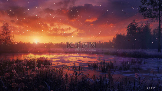 夜空背景素材背景图片_夜空风景雪山合成创意素材背景