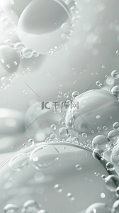 水分动图背景图片_618补水妆品水分子气泡背景