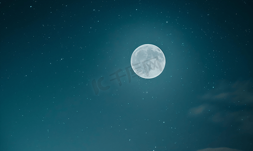极光免扣PNG图摄影照片_冰岛满月光芒映衬下天空中的极光