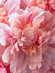 粉红牡丹花背景美丽的春天