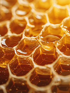 蜂巢蜂蜜选择性焦点