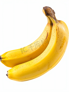 白色背景上分离的成熟香蕉包括剪切路径