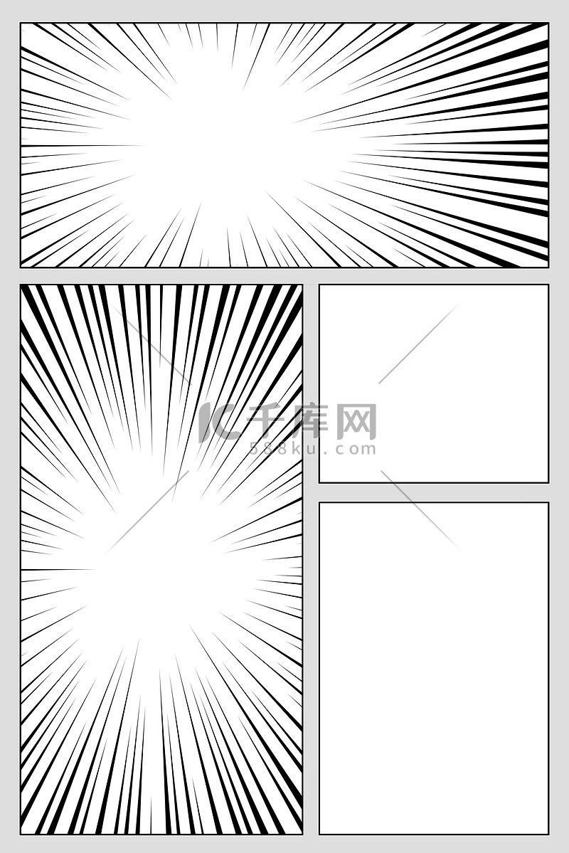 黑白漫画背景图大全-高清黑白漫画背景图片素材下载-千库网