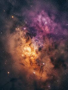 银河系中心俯瞰礁湖星云三裂星云