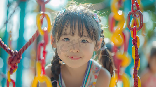 六一游乐场摄影照片_户外夏季儿童游乐场高清图片