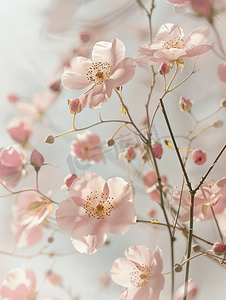 花精致摄影照片_精致的野玫瑰园花