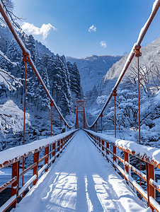 登别温泉和桥地狱谷雪冬季观点