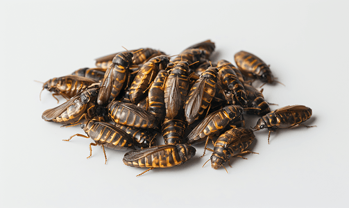 油炸昆虫富含蛋白质的食物