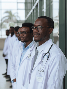 越过摄影照片_医科大学内的非洲医生学生群体