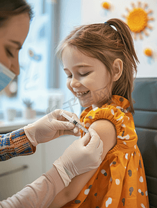 儿童打针疫苗