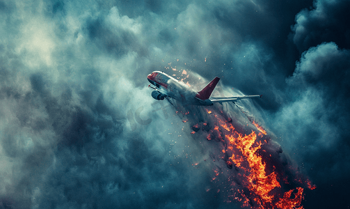飞机滴水着火