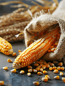玉米种子特写背景图像