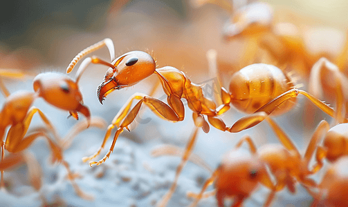 蚂蚁摄影照片_红蚂蚁之战与凶猛的红蚂蚁