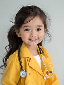 小女孩医护理儿科