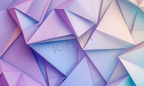 紫蓝色和米色的抽象几何纸背景
