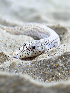沙中的斑点花园鳗