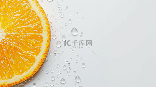 橘子背景背景图片_清爽夏日水果桔子瓣背景3
