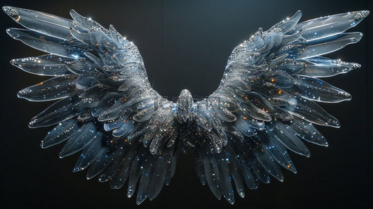 蝴蝶翅膀唯美合成创意素材背景