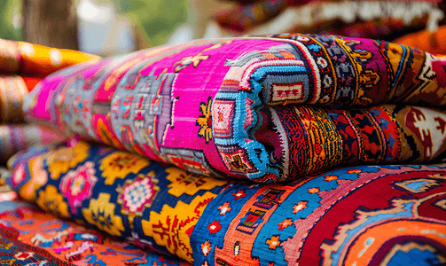色彩缤纷的土耳其地毯