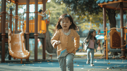 学生操场玩耍摄影照片_操场奔跑玩耍的儿童摄影3