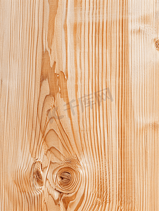 棕色木纹摄影照片_未上漆的松木板带木纹特写
