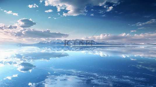 夏日海景海天一色风景背景