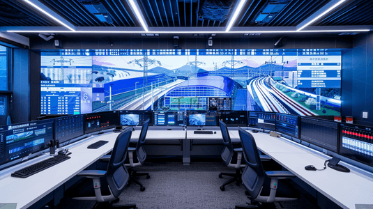 地铁车站口背景图片_地铁指挥中心监控中心信息分析中心设计