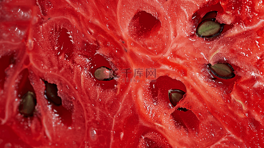 夏天冰镇背景图片_夏天红色西瓜瓤西瓜纹理背景