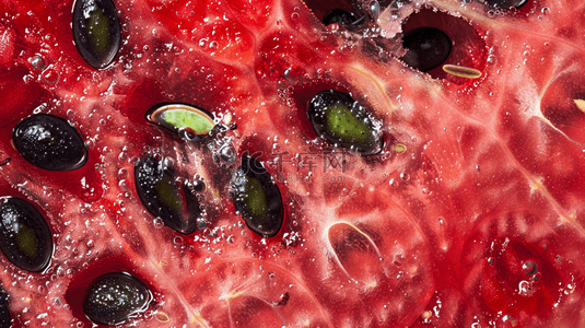 恰恰瓜子背景图片_夏天红色西瓜瓤西瓜纹理底纹素材